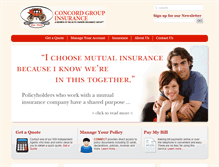 Tablet Screenshot of concordgroupinsurance.com